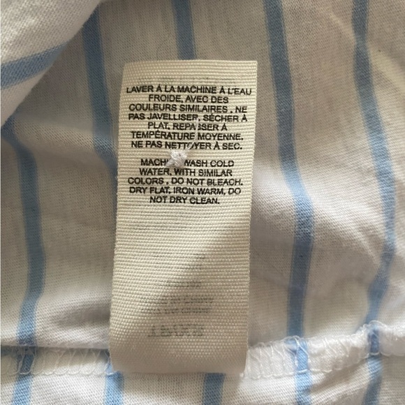 GARAGE Blue and White Striped Collared Shirt Size XS - Picture 5 of 9